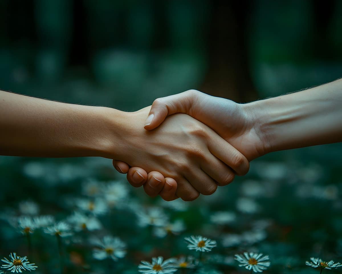 Hands working together as a symbol of partnership