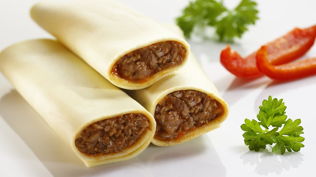 Cannellonie mit Rindfleischfüllung