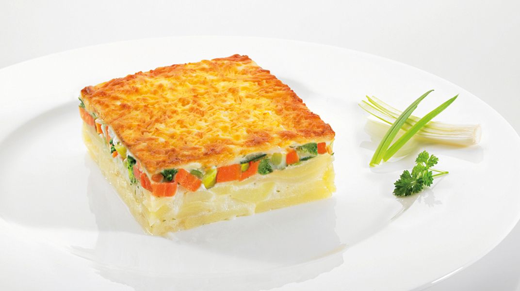 Vegetarisches Bio Kartoffelgratin Gärtnerin