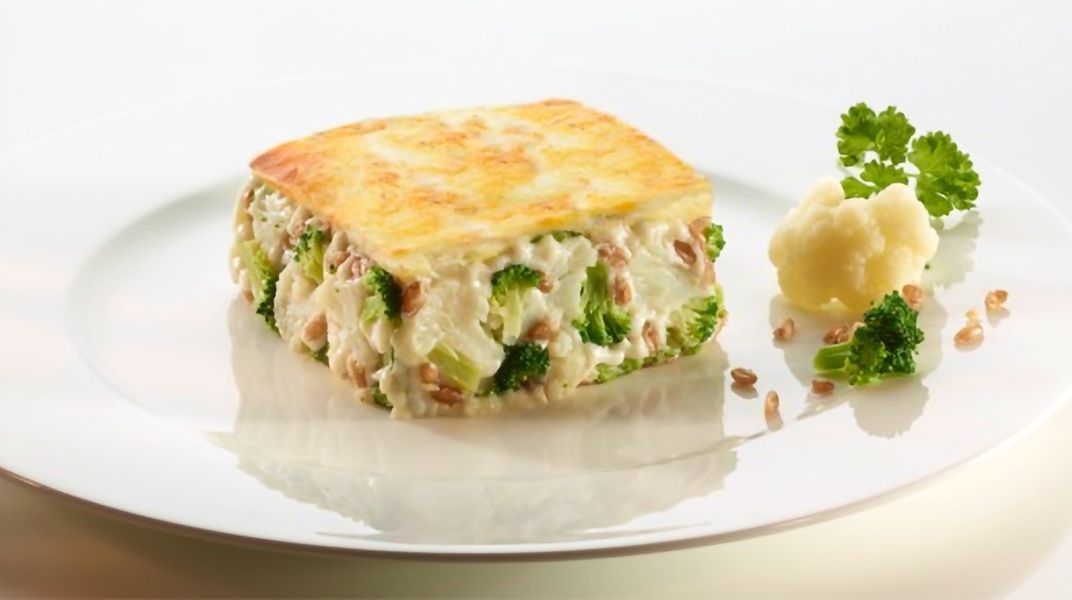 VEGANER BIO BROKKOLI-DINKEL- AUFLAUF