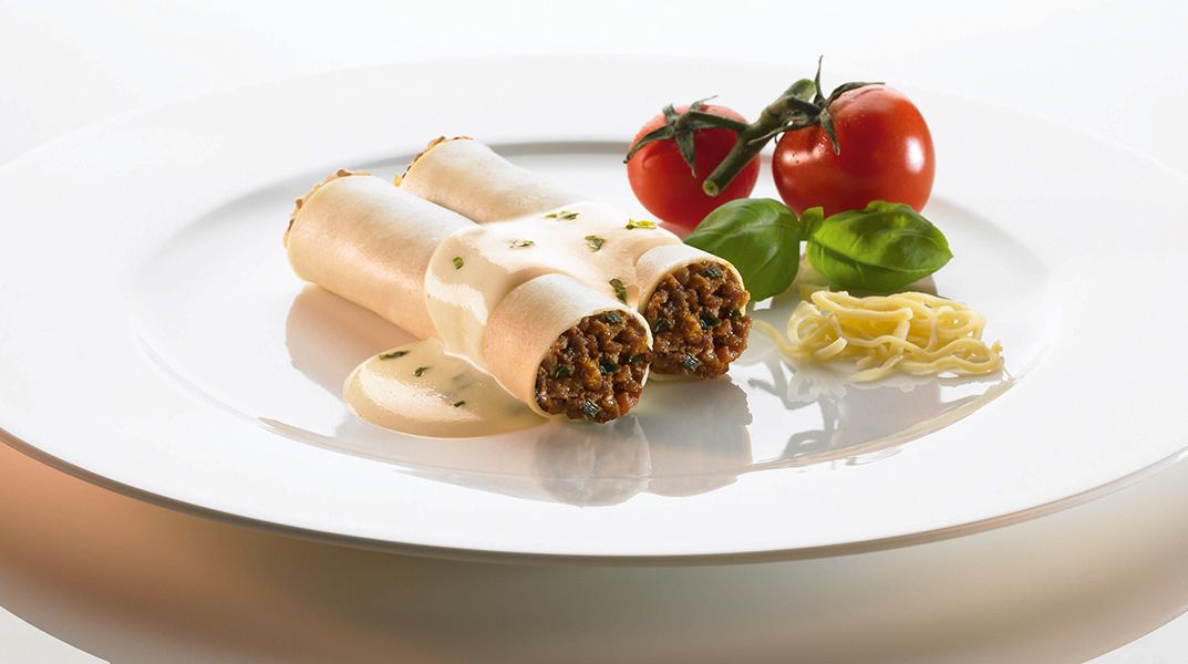 Cannelloni mit Findfleischfüllung